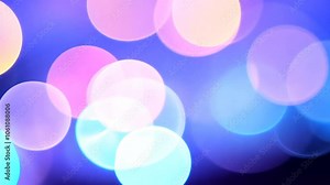 Bokeh Multi Defocused Color Background Small Sized abstract slow motion colourful contrast black no people loop blurred circle ambient subtile dim floating retro soft many-coloured vanishing orb oute