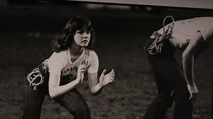 The Rodeo's first female calf scrambler