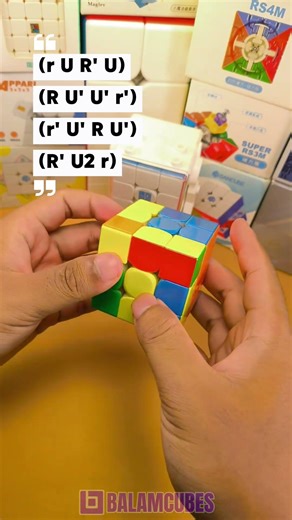 The yellow formula is long, but if practiced it will become a reflex. Focus precisely #rubik #cub...