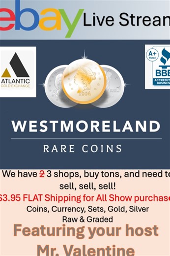 Your Sunday Mix of coins, bullion, notes, etc. | eBay Live Video