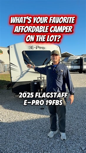 🔥 Salesman Favorite Alert! 🔥 Lucas says the 2025 Flagstaff E-Pro 19FBS is the best affordable camper on the lot — and it’s READY for its next adventure! 🚐💨 Lightweight, budget-friendly, and built to roam. Come grab it before someone else does! 📍 631 Horace Lewis Rd, Cookeville #cookevilletn #cookevillerv #rvlife #camperdeals #rvdeals #glamping | Cookeville RV & Marine