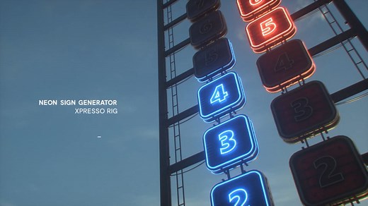 Neon Sign Generator - Xpresso Rig