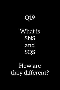 AWS Question of the Day 19 | What is SNS and SQS | AWSbyVictor