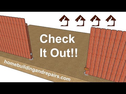 How To Build A Removable Section of Wood Fence - Easy Construction Methods For New Builders