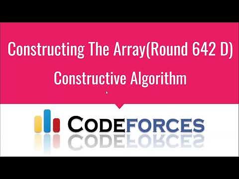 E002 : Constructing The Array | Constructive Algorithms | CodeNCode