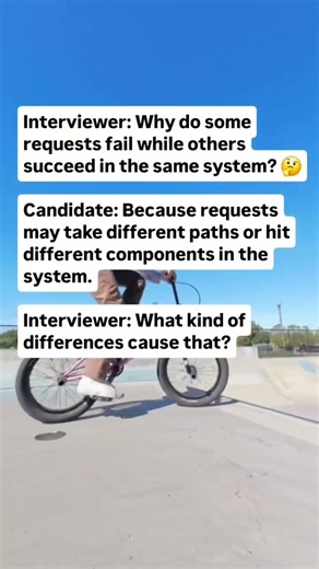 some requests fail while others succeed?