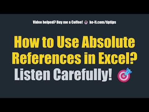 How to Use Absolute References in Excel? Listen Carefully! 🎯