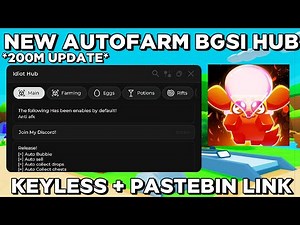New Bgsi Script Keyless Autofarm 💥📜 | 200M UPDATE | Pastebin Link | Bubble Gum Simulator Infinity