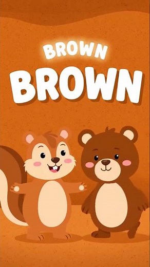 Learn Colors for Kids | Brown Color Song & Game | Toddler Learning Video
