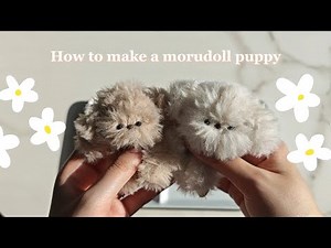 🐕🤍 DIY Korean Puppy Moru Doll Tutorial in English｜craft doll using pipe cleaner ｜모루인형 モール人形 morudoll