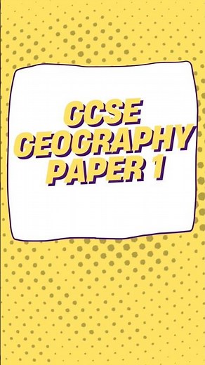GCSE Geography Paper 1