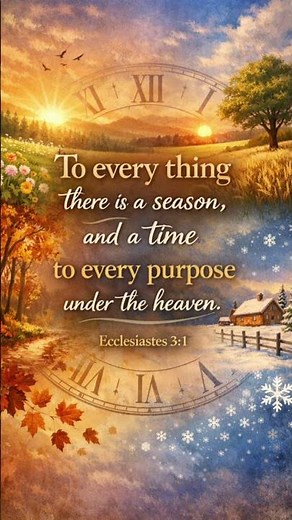 To Everything There Is a Season | Ecclesiastes 3:1 (KJV) | Inspirational Bible Verse