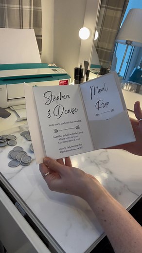 Beautiful Tri-Fold Wedding Invitations with Pearlescent Card | Unique Designs