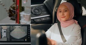 2022 Perodua Alza video teaser - 360 panoramic view monitor shown, activated from steering button - paultan.org