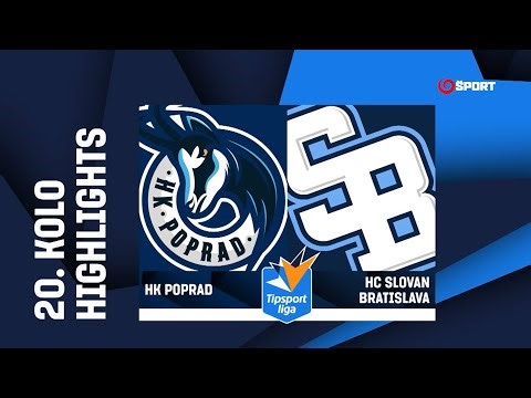 20. kolo: HK Poprad – HC Slovan Bratislava 4:0 (0:0, 2:0, 2:0)