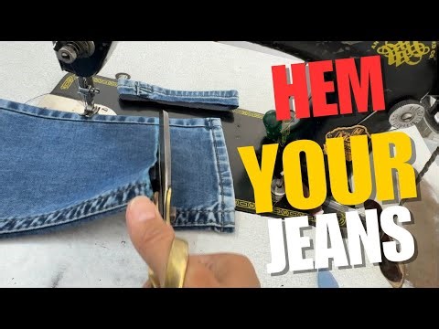 🚀 DIY Jeans Shortening Tutorial | Beginner //👖Jeans ko chhota kese kare