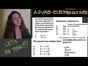 ASVAB: ELECTRONICS INFORMATION REVIEW || Jane Maciejewski