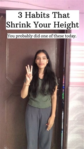 3 Habits that Shrink your height . #height #health #yoga #lifestyle #shorts