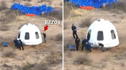 Jeff Bezos Faceplants At Blue Origin Rocket Launch