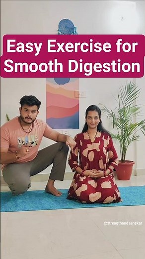 Easy Exercise for Smooth Digestion | Constipation | Gastric issue #digestivehealth #yogafordigestion