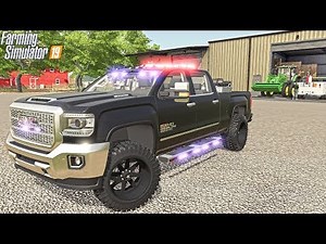 THE BEST POLICE TRUCK IN FS19 | GMC DENALI 2500 HD | FARMING SIMULATOR 2019