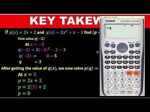 FUNCTION OF FUNCTIONS PART 1: SIMPLE WAY TO SOLVE COMPOSITE FUNCTION WITH CASIO CALCULATOR PART 1