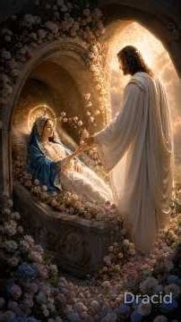 When Jesus welcomed His mother into Heaven ☦️ #assumption #faith #viral