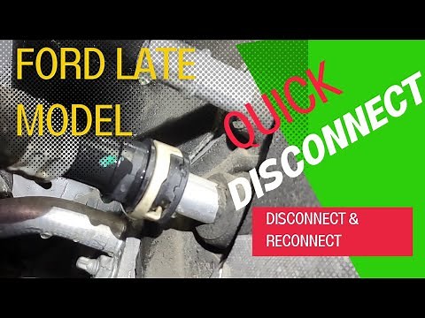 Late Model Ford Heater Hose Quick Disconnect/ How To Disconnect and Reconnect