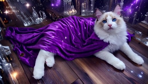 Soren, Seal Bicolor Ragdoll is ready for Halloween. | Astral Ragdolls | Facebook