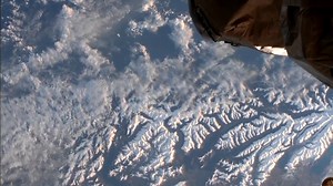 Rare video of Southern Alps filmed from orbiting space station