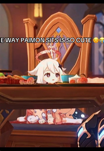 Paimon sitting cutely while Aether and Danica fight 😭😭😭 #GenshinImpact #paimon #aether #danica #kheisk