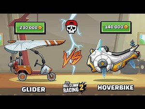 😱 GLIDER VS HOVERBIKE !! IN - Hill Climb Racing 2