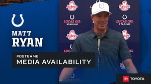 Matt Ryan: Colts vs. Buccaneers Postgame