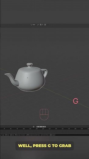 Blender 101 Move, Rotate, Scale in Blender | The Holy Trinity of 3D Modeling #blender #tips #shorts