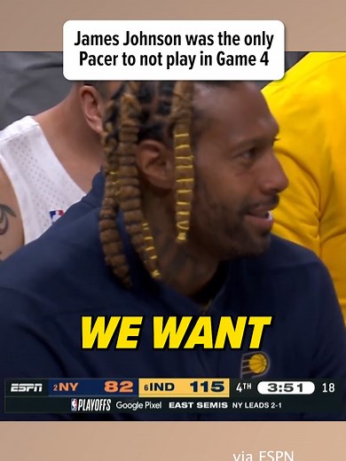 James Johnson hasn't played in a game since April 14th #pacers #nba #nbaplayoffs