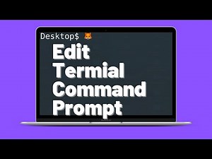 Edit Terminal Command Prompt on Mac 2021