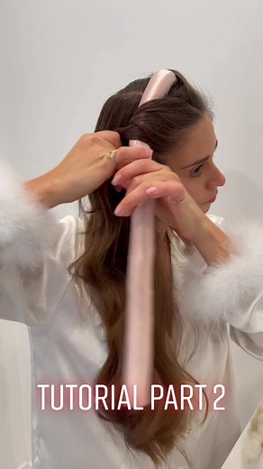 How to Wrap Your Hair with Curling Ribbon Tutorial