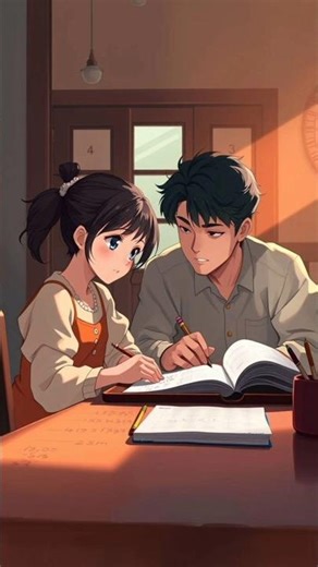 Learn simple English conversation with this short study-room scene. Perfect for English learners.