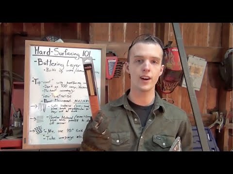 HARD SURFACING WELDS 101 - FREE WELDING LESSON FOR REPAIR OF HEAVY EQUIPMENT, FARM MACHINERY ETC