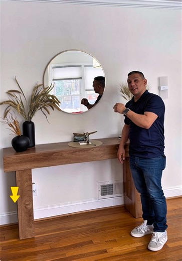 Tribesigns 63-Inch Long Console Table Wooden Rectangular Sofa Table Behind The Couch, Farmhouse Entryway Table for Entrance, Hallway, Living Room (Natural) Modern #tiktoksho #table #modernhome #entryway #tiktokshopcreatorpicks