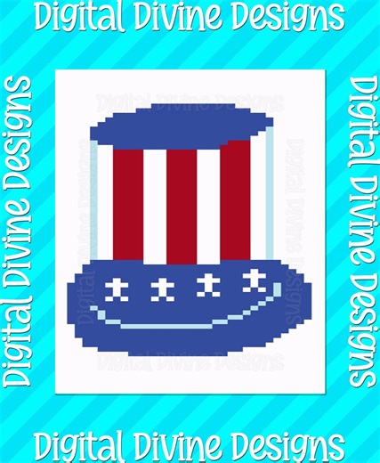 Uncle Sam's Hat Chunky Knit Blanket Pattern (digital Download) - Etsy