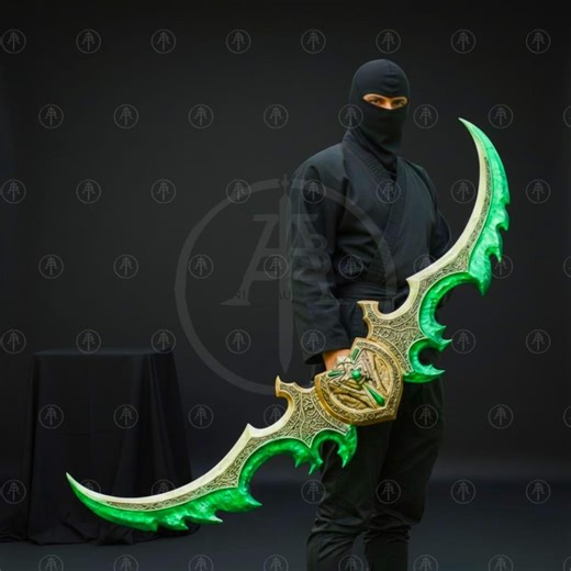 WOW Illidan Stormrage Warglaive of Azzinoth Replica 140cm World of Warcraft Cosplay, Wow Fans Props, Gift-for-gamers - Etsy