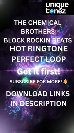 The Chemical Brothers – Block Rockin’ Beats | Instrumental Ringtone / Alarm Sound #ringtone #alarm
