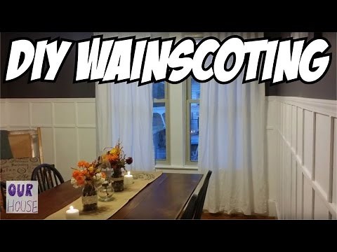 How to Install Wainscoting Cheap and Easy - OurHouse DIY