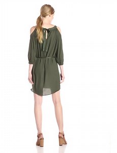 Watch Ella Moss Women's Stella Cold Shoulder Dress on Amazon Live