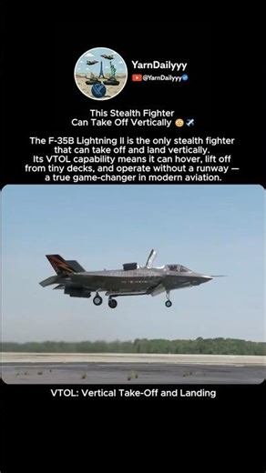 This Stealth Fighter Can Take Off Vertically 😳✈️ | F‑35B VTOL