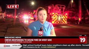 House fire in Cleveland’s Stockyards Clark-Fulton neighborhood