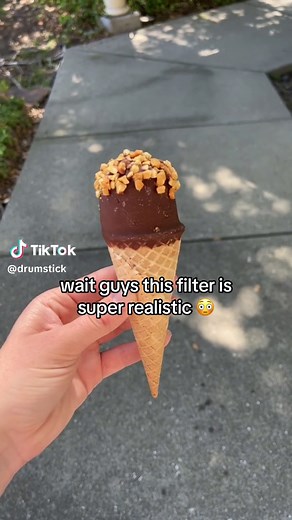 DRUMSTICK FILTER 😹💙 #drumstick #arfilter #drumsticksundaecone #filter #effects