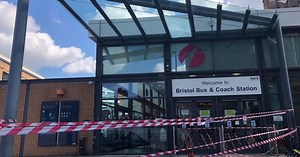 Why the Bristol Bus Station entrance is cordoned off