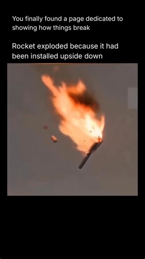 How Things Break on Instagram: "The Proton-M rocket crash on July 2, 2013, was a dramatic example of how small failures in complex aerospace systems can lead to catastrophic outcomes. Moments after liftoff from the Baikonur Cosmodrome, the rocket veered off course and exploded, destroying the vehicle and its payload. Investigations revealed that a sensor in the rocket’s guidance system was installed upside down, causing the engines to receive incorrect data about orientation. In a system where m